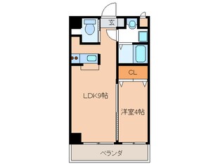 メゾンドリバティ西新の物件間取画像